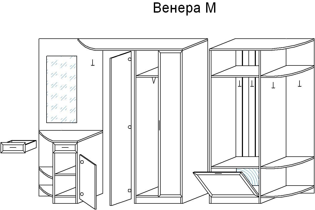 Модульная прихожая Венера М